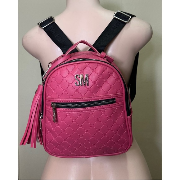 NWOT Steve Madden  Pink Quilted Women's Backpack - Picture 1 of 14